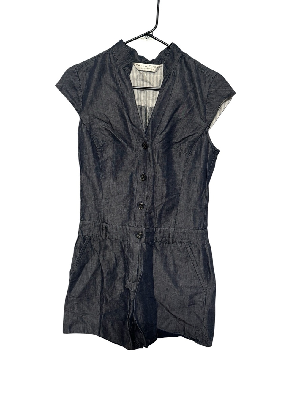 Trina Turk Denim Romper